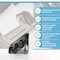 A2Z Scilab Stainless Steel Medical Instrument Box Organizer Perforated Storage Tray w/ Lid - 8Lx4Wx1.5H A2Z-ZR-BOX842-FN - alternate 5